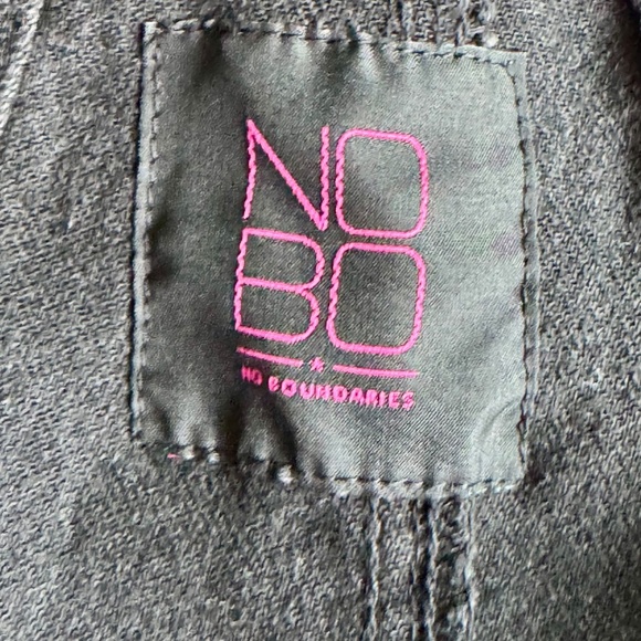 No Boundaries Junior Core Jean Romper Black Denim Overalls Shorts Size M (7–9) - Picture 5 of 15